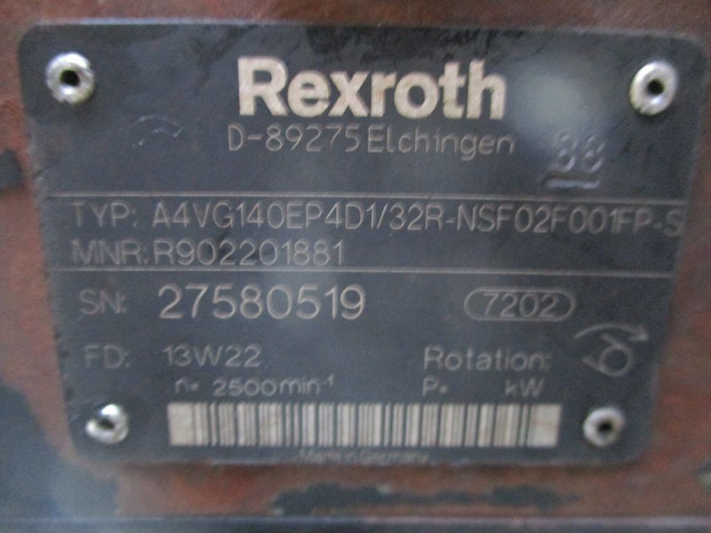 Rexroth A4VG14OEP4D132R-NSF02F001FP-S REXROTH POMP DAF 106 EURO 6 // 4X4 - Гидравлика для Грузовиков: фото 2 Rexroth A4VG14OEP4D132R-NSF02F001FP-S REXROTH POMP DAF 106 EURO 6 // 4X4 - Гидравлика для Грузовиков: фото 2