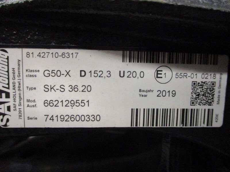 SAF G50-X D 152,3 U 20,0 81.42710-6317 G50-X D 152,3 U 20,0 81.42710-6317 SAF HOLLAND Schotels .NIEUWE 5 X OP VOORRAAD - Седло для Грузовиков: фото 3 SAF G50-X D 152,3 U 20,0 81.42710-6317 G50-X D 152,3 U 20,0 81.42710-6317 SAF HOLLAND Schotels .NIEUWE 5 X OP VOORRAAD - Седло для Грузовиков: фото 3