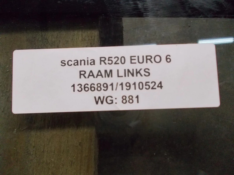 Scania 1910524//1366891 ZIJ RAAM SCANIA R 520 EURO 6 LINKS - Стекло и запчасти для Грузовиков: фото 3 Scania 1910524//1366891 ZIJ RAAM SCANIA R 520 EURO 6 LINKS - Стекло и запчасти для Грузовиков: фото 3