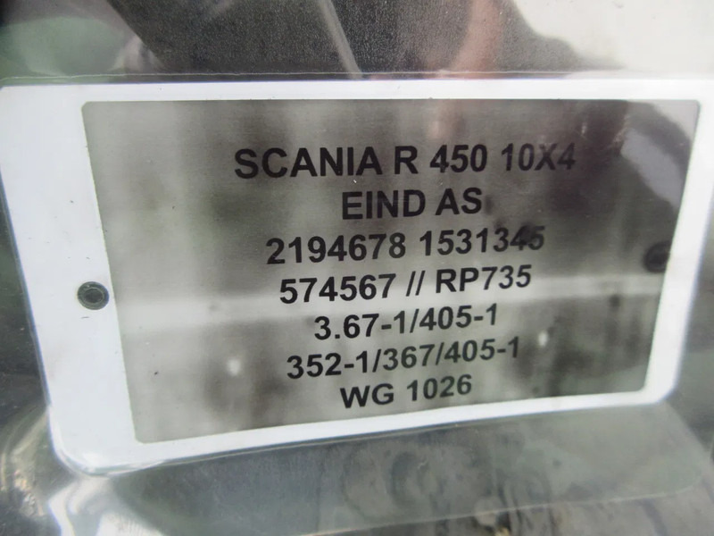 Scania 2194677 // 1531348 // 2194678 // 1531345 TANDEM SET SCANIA R 450 EURO 6 - Задняя ось для Грузовиков: фото 5 Scania 2194677 // 1531348 // 2194678 // 1531345 TANDEM SET SCANIA R 450 EURO 6 - Задняя ось для Грузовиков: фото 5