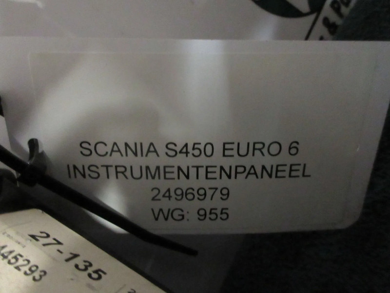 Scania 2496979 INSTUMENETEN PANEEL SCANIA S 450 EURO NIEUWE MODEL - Приборная панель для Грузовиков: фото 4 Scania 2496979 INSTUMENETEN PANEEL SCANIA S 450 EURO NIEUWE MODEL - Приборная панель для Грузовиков: фото 4