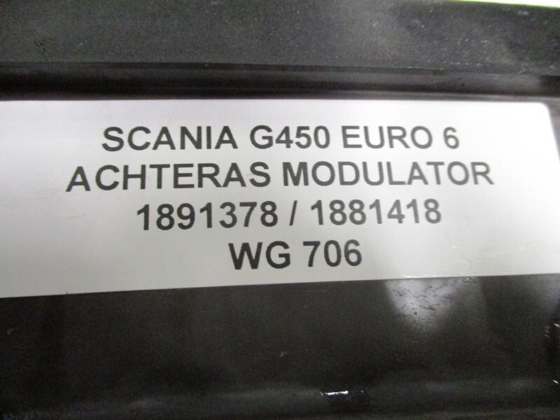 Scania G450 1891378 / 1881418 ACHTERAS MODULATOR EURO 6 - Детали тормозной системы для Грузовиков: фото 2 Scania G450 1891378 / 1881418 ACHTERAS MODULATOR EURO 6 - Детали тормозной системы для Грузовиков: фото 2
