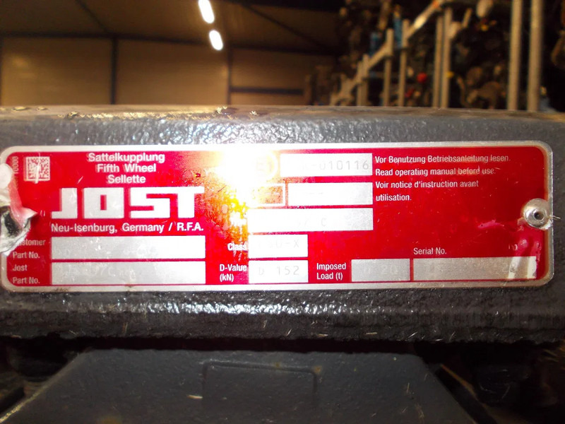 Volvo 3172647 // JOST / JSK37C185Z // D 152 // U20 3172647 // JOST / JSK37C185Z // D 152 // U20 VOLVO FM 420 EURO 6 - Седло для Грузовиков: фото 5 Volvo 3172647 // JOST / JSK37C185Z // D 152 // U20 3172647 // JOST / JSK37C185Z // D 152 // U20 VOLVO FM 420 EURO 6 - Седло для Грузовиков: фото 5