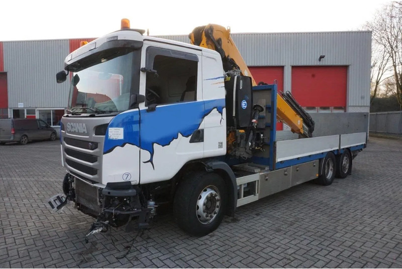 Scania G490 / ENGINE RUNNING / RETARDER / EFFER 255-5S CRANE REMOTE / PLATFORM / FULL-AIR / AUTOMATIC / EURO-6 / 2014 - Автоманипулятор: фото 1 Scania G490 / ENGINE RUNNING / RETARDER / EFFER 255-5S CRANE REMOTE / PLATFORM / FULL-AIR / AUTOMATIC / EURO-6 / 2014 - Автоманипулятор: фото 1