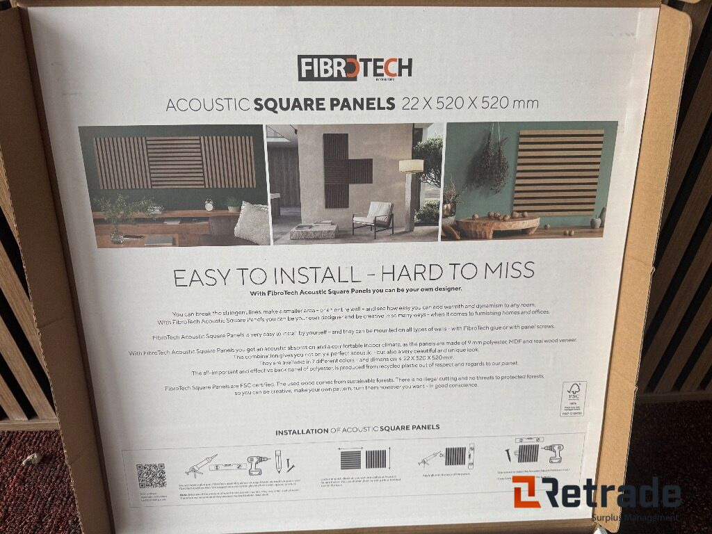 Byggematerialer Square panels Akustikpaneler - Строительное оборудование: фото 4 Byggematerialer Square panels Akustikpaneler - Строительное оборудование: фото 4