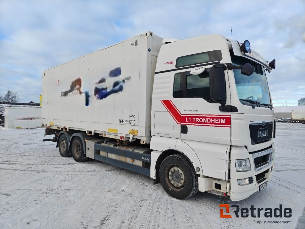 Container bil MAN TGX 26.540 - Грузовик-шасси: фото 2 Container bil MAN TGX 26.540 - Грузовик-шасси: фото 2