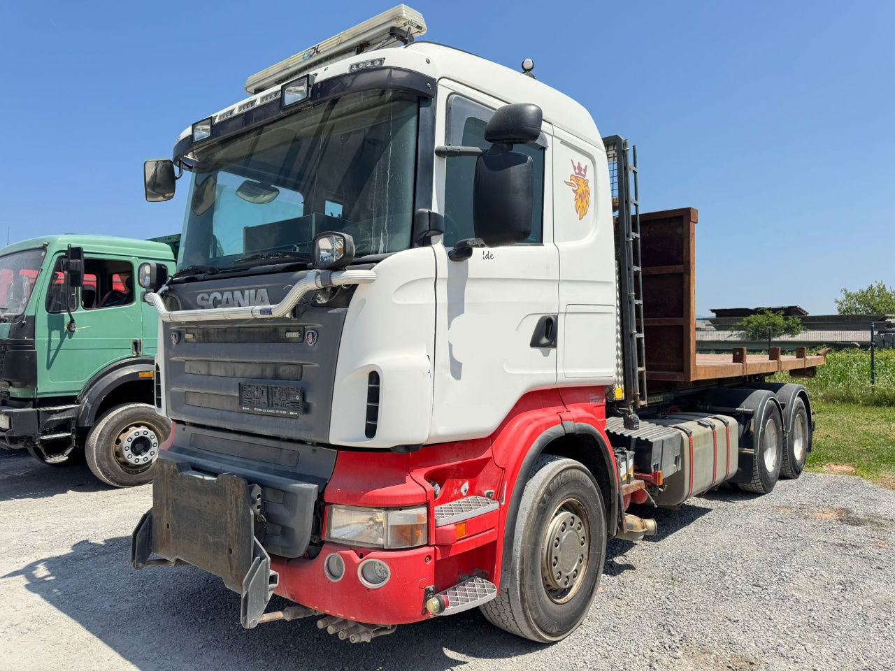Scania R400 6x2 abroll tipper + plato - Грузовик-контейнеровоз/ Сменный кузов: фото 1 Scania R400 6x2 abroll tipper + plato - Грузовик-контейнеровоз/ Сменный кузов: фото 1