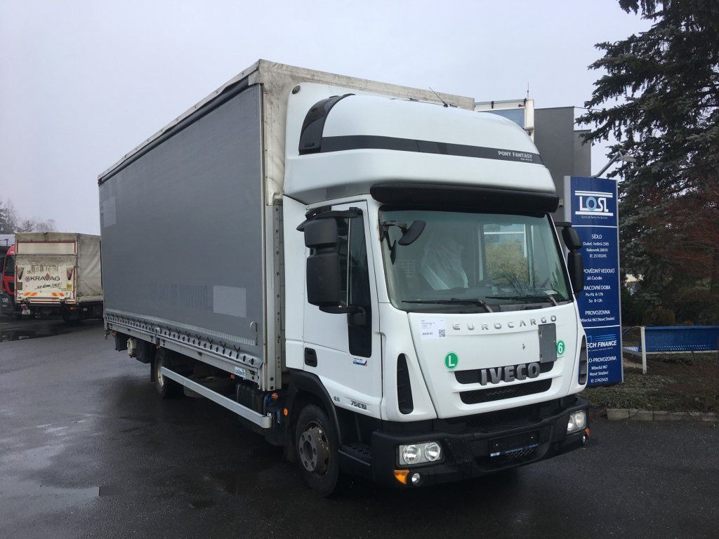 Iveco 75-190 Eurocargo 18 Pal. Dhollandia 1000 kg - Тентованный фургон: фото 3 Iveco 75-190 Eurocargo 18 Pal. Dhollandia 1000 kg - Тентованный фургон: фото 3