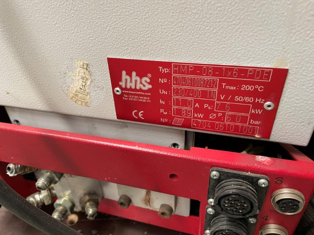 Baumer HHS Hotmelt Gluing System with C 1100-8 Controler and HHS HMP-08-1x6-PDE - Переплетная машина: фото 5 Baumer HHS Hotmelt Gluing System with C 1100-8 Controler and HHS HMP-08-1x6-PDE - Переплетная машина: фото 5