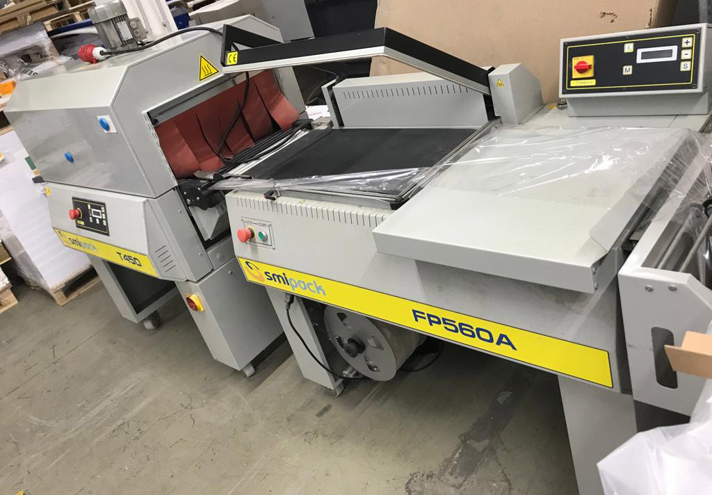 Smipack FP 560 A semi-automatic angle welder with Smipack T 450 single-chamber shrink tunnel - Упаковочное оборудование: фото 1 Smipack FP 560 A semi-automatic angle welder with Smipack T 450 single-chamber shrink tunnel - Упаковочное оборудование: фото 1