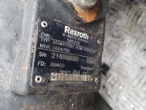 Manitou Mrt2540 Drive Motor, Reducer Rextroth A6vm107da1/63w-vzb027b, 9604789 - Гидравлический насос для Телескопических погрузчиков: фото 2 Manitou Mrt2540 Drive Motor, Reducer Rextroth A6vm107da1/63w-vzb027b, 9604789 - Гидравлический насос для Телескопических погрузчиков: фото 2