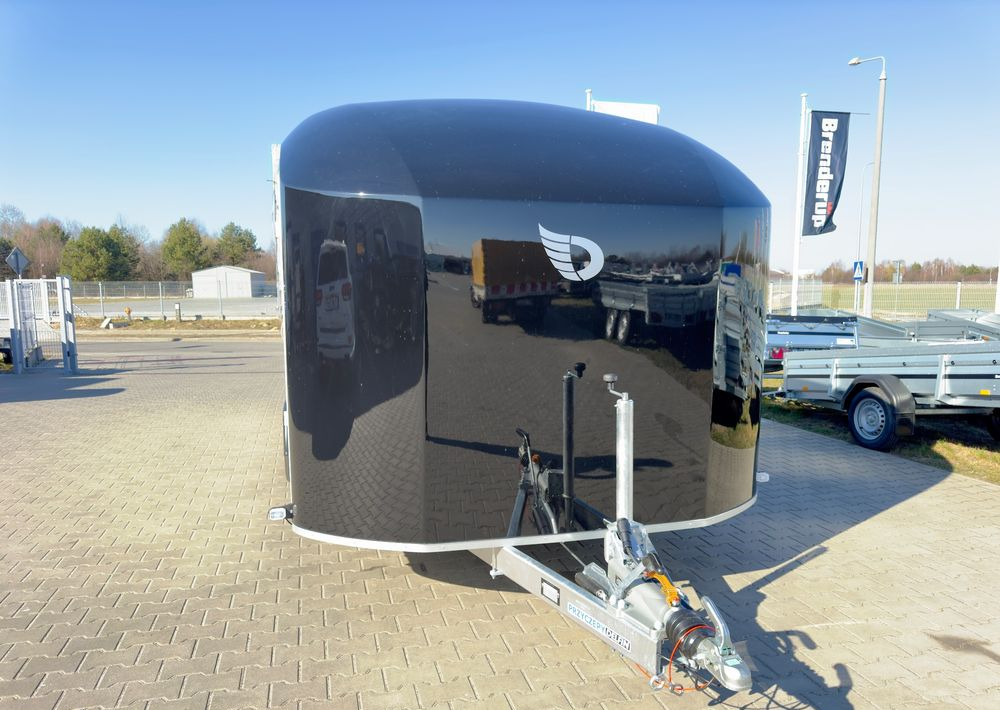 Новый Прицеп-автовоз DEBON Debon C2000 - zamknięta przyczepa do przewozu aut, 550 x 215 cm, 3500kg, felgi ALU, wciągarka elektryczna: фото 12