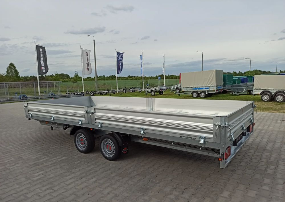 STEMA Stema Przyczepa 510x213 cm ALU 3,5T hamowana - Прицеп бортовой/ Платформа: фото 5 STEMA Stema Przyczepa 510x213 cm ALU 3,5T hamowana - Прицеп бортовой/ Платформа: фото 5