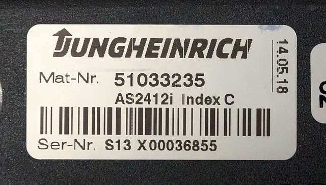 Jungheinrich 51033235 | Rij regeling Drive controller AS2412i index C from ESC21 - Блок управления для Погрузочно-разгрузочной техники: фото 3 Jungheinrich 51033235 | Rij regeling Drive controller AS2412i index C from ESC21 - Блок управления для Погрузочно-разгрузочной техники: фото 3