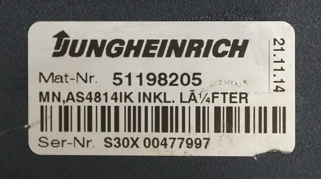 Jungheinrich 51159321 | Rij/hef regeling drive/lifting controller AS4814Ik Index - Блок управления для Погрузочно-разгрузочной техники: фото 4 Jungheinrich 51159321 | Rij/hef regeling drive/lifting controller AS4814Ik Index - Блок управления для Погрузочно-разгрузочной техники: фото 4