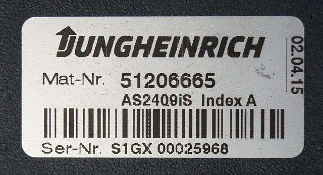 Jungheinrich 51206665 | Rij/hef regeling Drive/lift controller AS2409 i S Index - Блок управления для Погрузочно-разгрузочной техники: фото 2 Jungheinrich 51206665 | Rij/hef regeling Drive/lift controller AS2409 i S Index - Блок управления для Погрузочно-разгрузочной техники: фото 2