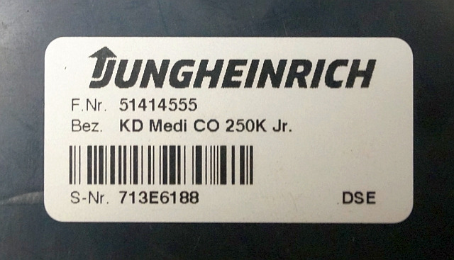 Jungheinrich 51414555 | Display KD MEDI CO 250K Jr DSE sn. 713E6188 - Приборная панель для Погрузочно-разгрузочной техники: фото 3 Jungheinrich 51414555 | Display KD MEDI CO 250K Jr DSE sn. 713E6188 - Приборная панель для Погрузочно-разгрузочной техники: фото 3