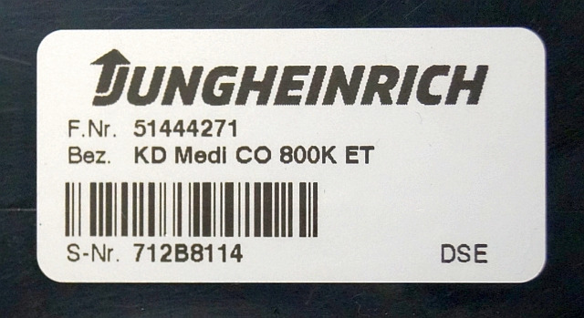 Jungheinrich 51444271 | Display KD Medi CO 800K ET sn. 712B8114 - Приборная панель для Погрузочно-разгрузочной техники: фото 3 Jungheinrich 51444271 | Display KD Medi CO 800K ET sn. 712B8114 - Приборная панель для Погрузочно-разгрузочной техники: фото 3