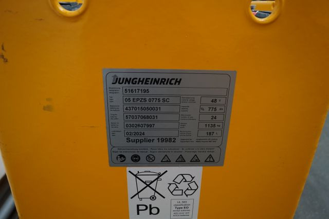 Jungheinrich unknown | Battery 48V775Ah 05-EPZS775SC Year 2024 weight 1135 kg sn - Аккумулятор для Погрузочно-разгрузочной техники: фото 4 Jungheinrich unknown | Battery 48V775Ah 05-EPZS775SC Year 2024 weight 1135 kg sn - Аккумулятор для Погрузочно-разгрузочной техники: фото 4