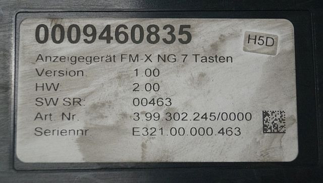 Still 433054 | Display  v1,00 hw v2,00 sw sr 463 0009460835 399302245/0000 for F  - Приборная панель для Погрузочно-разгрузочной техники: фото 3 Still 433054 | Display  v1,00 hw v2,00 sw sr 463 0009460835 399302245/0000 for F  - Приборная панель для Погрузочно-разгрузочной техники: фото 3