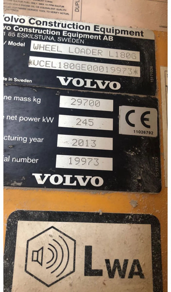 Колёсный погрузчик Volvo L180 G: фото 15 Колёсный погрузчик Volvo L180 G: фото 15