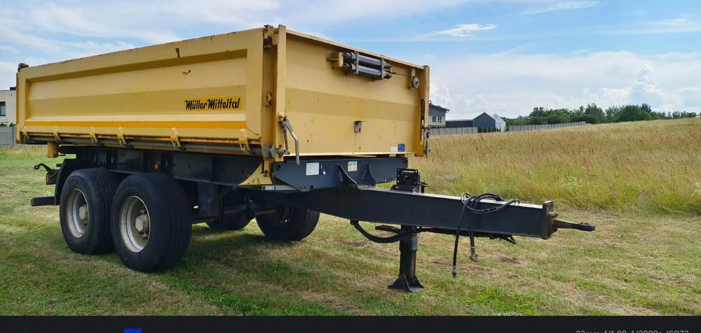 Meiller Przyczepa Tandem R180 | Kipper Wywrotka trójstronna | Bordmatik- Manual | Zawieszenie pneumatyczne | Stan idealny | - Самосвальный прицеп: фото 4 Meiller Przyczepa Tandem R180 | Kipper Wywrotka trójstronna | Bordmatik- Manual | Zawieszenie pneumatyczne | Stan idealny | - Самосвальный прицеп: фото 4