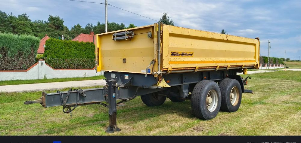 Meiller Przyczepa Tandem R180 | Kipper Wywrotka trójstronna | Bordmatik- Manual | Zawieszenie pneumatyczne | Stan idealny | - Самосвальный прицеп: фото 2 Meiller Przyczepa Tandem R180 | Kipper Wywrotka trójstronna | Bordmatik- Manual | Zawieszenie pneumatyczne | Stan idealny | - Самосвальный прицеп: фото 2