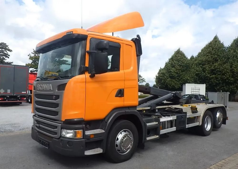 Scania G 450 — Hakowiec / Retarder / Pełna pneumatyka / Skrętna oś / Euro 6/ 6x2 - Крюковой мультилифт: фото 1 Scania G 450 — Hakowiec / Retarder / Pełna pneumatyka / Skrętna oś / Euro 6/ 6x2 - Крюковой мультилифт: фото 1