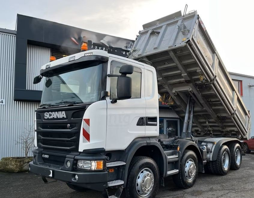 Scania G450 8x4 – Meiller 3-stronny wywrot – Bordmatik – Retarder – Euro 6 – 298.420 km - Самосвал: фото 3 Scania G450 8x4 – Meiller 3-stronny wywrot – Bordmatik – Retarder – Euro 6 – 298.420 km - Самосвал: фото 3