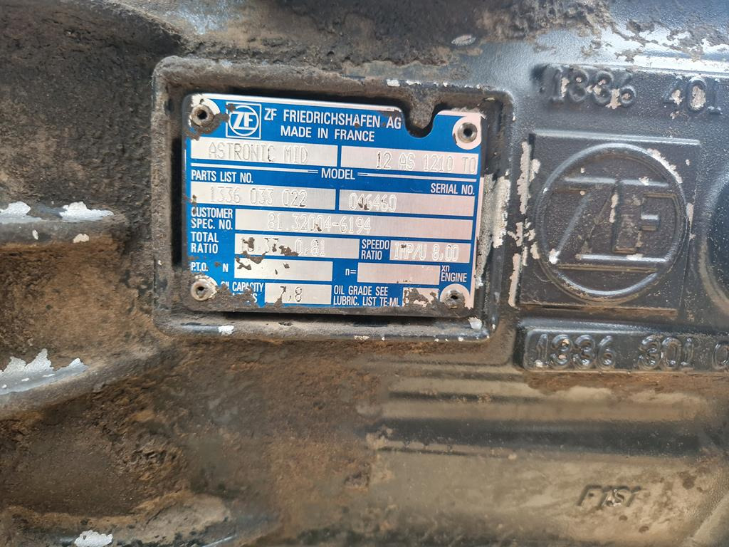 Коробка передач для Грузовиков ZF ASTRONIC MID 12AS 1210 TO: фото 6