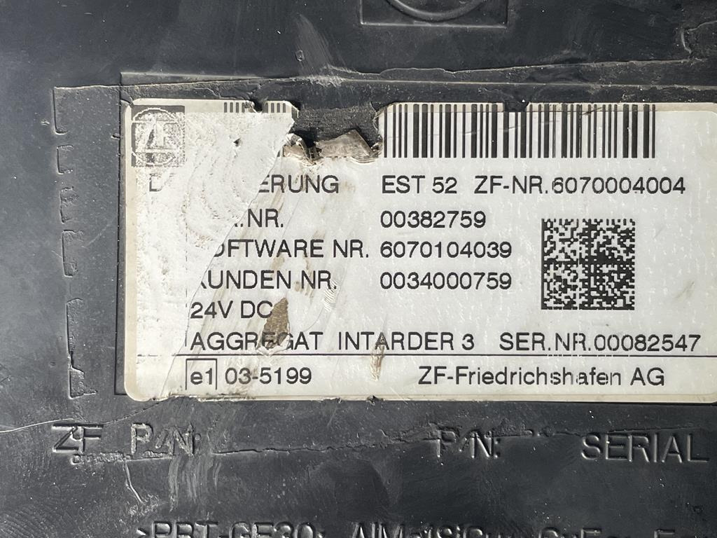 ZF INTARDER 3 - 6070004004 - Блок управления для Грузовиков: фото 2 ZF INTARDER 3 - 6070004004 - Блок управления для Грузовиков: фото 2