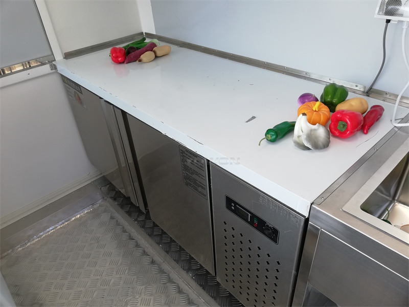 Новый Торговый прицеп для транспортировки пищевых продуктов YOWON small fiberglass food vending trailer hot dog cart for Europe: фото 8