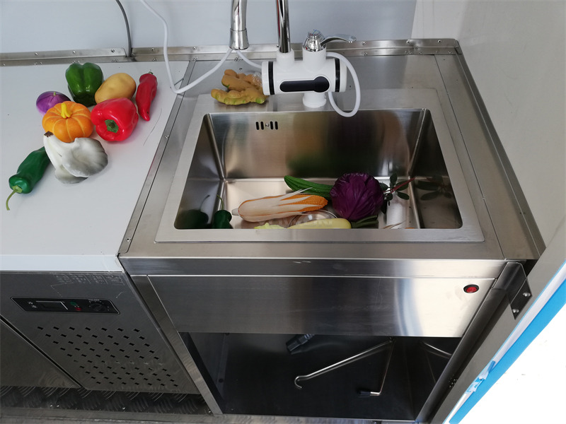Новый Торговый прицеп для транспортировки пищевых продуктов YOWON small fiberglass food vending trailer hot dog cart for Europe: фото 7