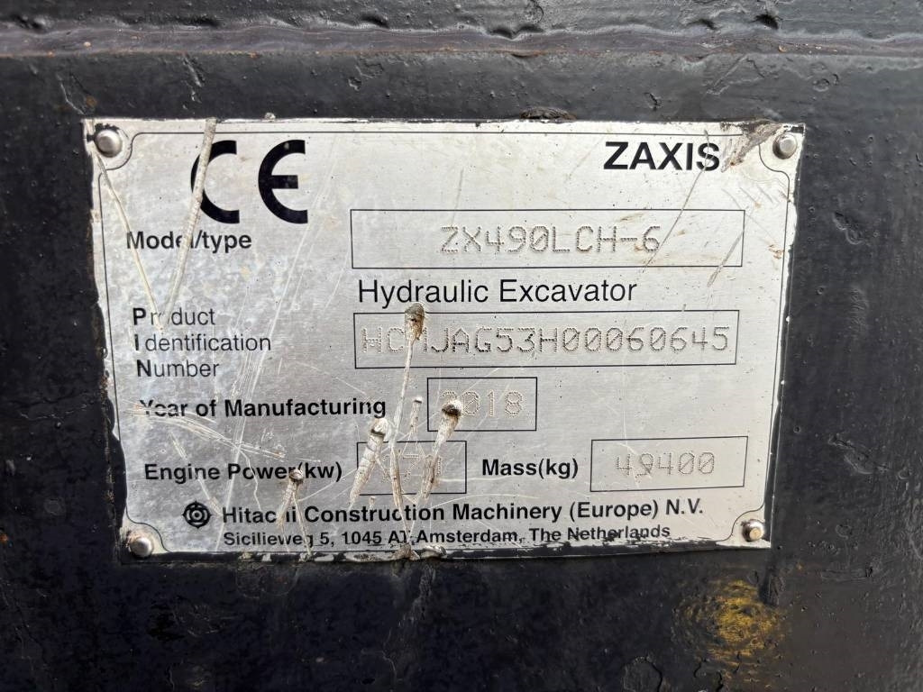 Гусеничный экскаватор Hitachi ZX 490 LC H-6: фото 7