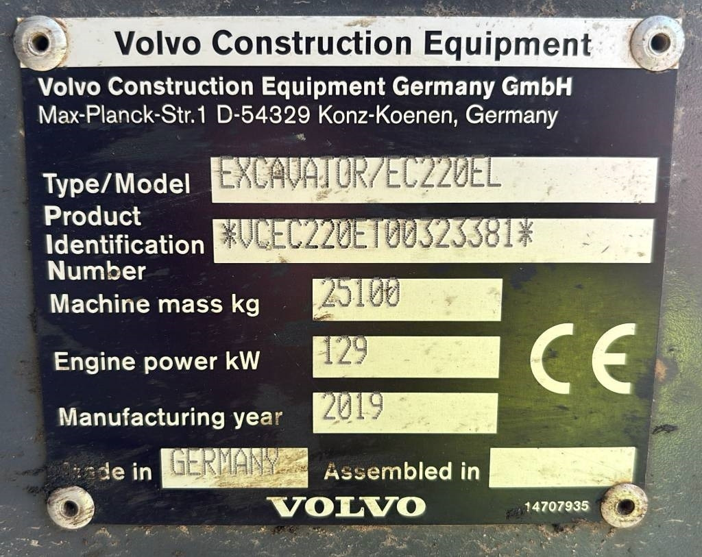 Volvo EC 220 EL (new undercarriage/comes with bucket) - Гусеничный экскаватор: фото 2 Volvo EC 220 EL (new undercarriage/comes with bucket) - Гусеничный экскаватор: фото 2