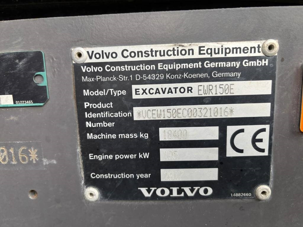 Колёсный экскаватор Volvo EWR 150 E: фото 9 Колёсный экскаватор Volvo EWR 150 E: фото 9