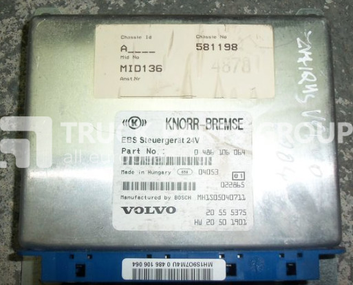 VOLVO FH12 ECU, EDC, EBS Control unit 20555375, 0486106064, 20410009, control unit - Блок управления для Грузовиков: фото 5 VOLVO FH12 ECU, EDC, EBS Control unit 20555375, 0486106064, 20410009, control unit - Блок управления для Грузовиков: фото 5