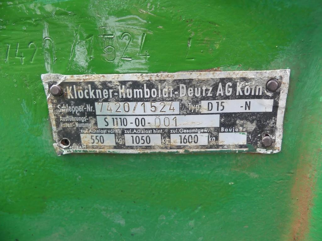 Трактор Deutz D15-N: фото 26 Трактор Deutz D15-N: фото 26