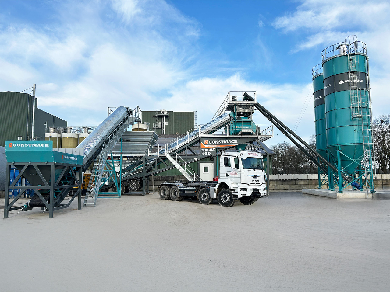 Новый Бетонный завод Constmach 100 m³/h Mobile Concrete Batching Plant: фото 8