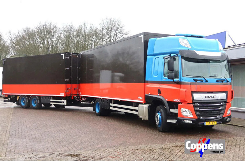 DAF CF 410 Bakwagen + Trailer 2x DHollandia 2000kg 5 stuks in voorraad!! - Грузовик с закрытым кузовом: фото 1 DAF CF 410 Bakwagen + Trailer 2x DHollandia 2000kg 5 stuks in voorraad!! - Грузовик с закрытым кузовом: фото 1