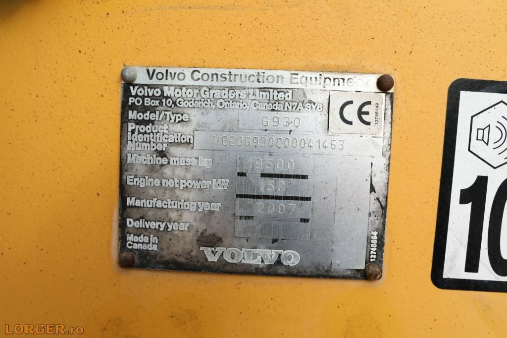 Volvo G 930 + Sistem GPS 3D  в лизинг Volvo G 930 + Sistem GPS 3D: фото 21