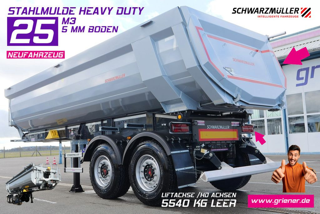 Schwarzmüller HARDOX MULDE / HEAVY DUTY /25 m³ 5 mm 6x4 - Самосвальный полуприцеп: фото 1 Schwarzmüller HARDOX MULDE / HEAVY DUTY /25 m³ 5 mm 6x4 - Самосвальный полуприцеп: фото 1