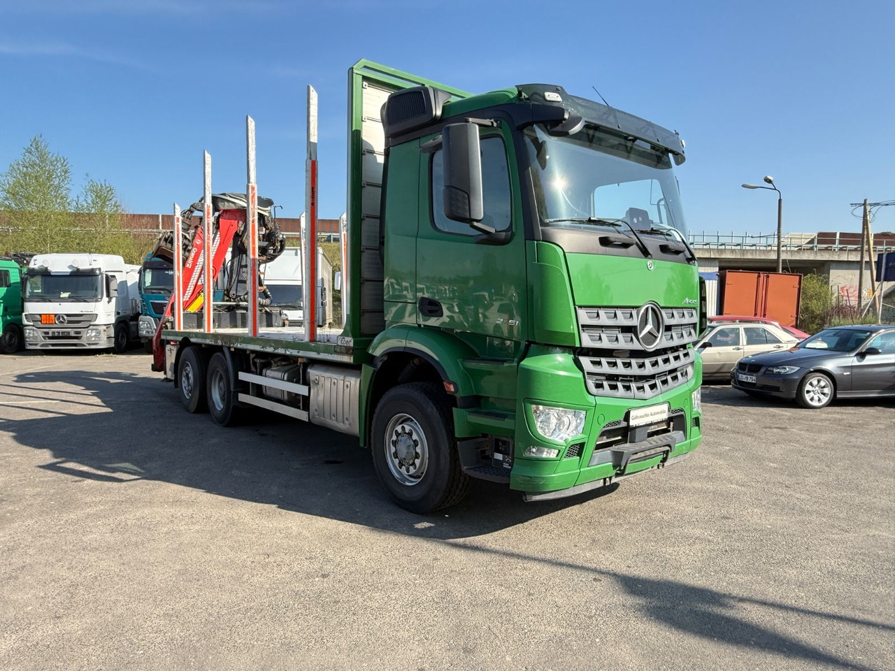Mercedes-Benz Actros 2571 Holztransporter mit Kran - Лесовоз, Автоманипулятор: фото 2 Mercedes-Benz Actros 2571 Holztransporter mit Kran - Лесовоз, Автоманипулятор: фото 2