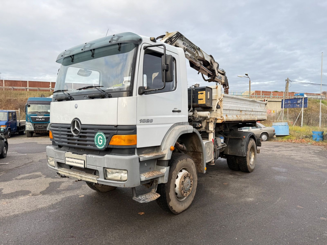 Mercedes-Benz Atego 1828 4x4 Kipper-Kran Atlas - Самосвал, Автоманипулятор: фото 4 Mercedes-Benz Atego 1828 4x4 Kipper-Kran Atlas - Самосвал, Автоманипулятор: фото 4