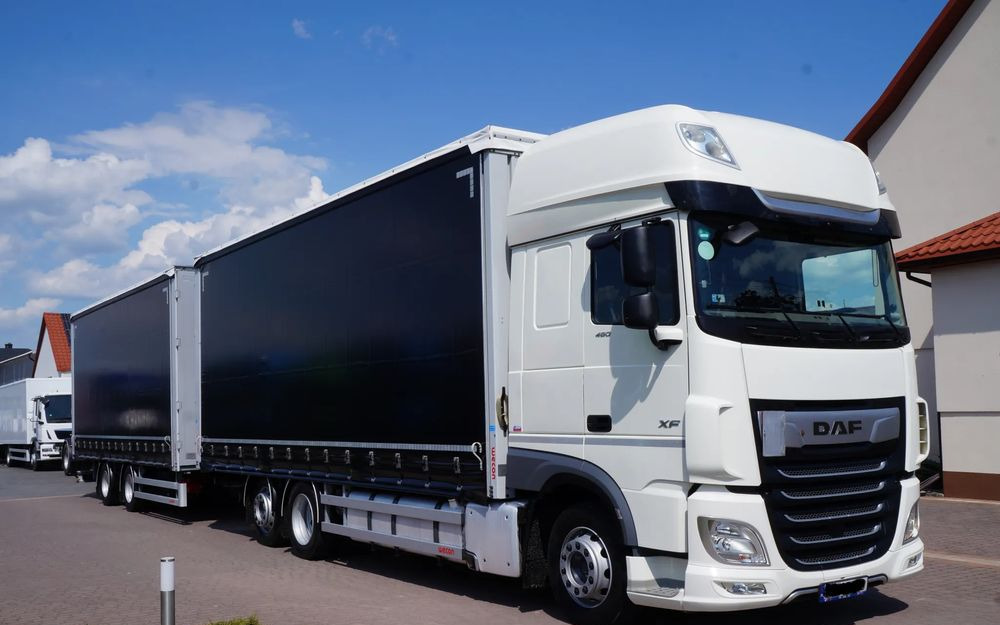 DAF XF 480 EURO 6 ZESTAW TANDEM PRZEJAZDOWY 120 M3 7,7 M + 7,7 M WECON - Тентованный грузовик: фото 1 DAF XF 480 EURO 6 ZESTAW TANDEM PRZEJAZDOWY 120 M3 7,7 M + 7,7 M WECON - Тентованный грузовик: фото 1