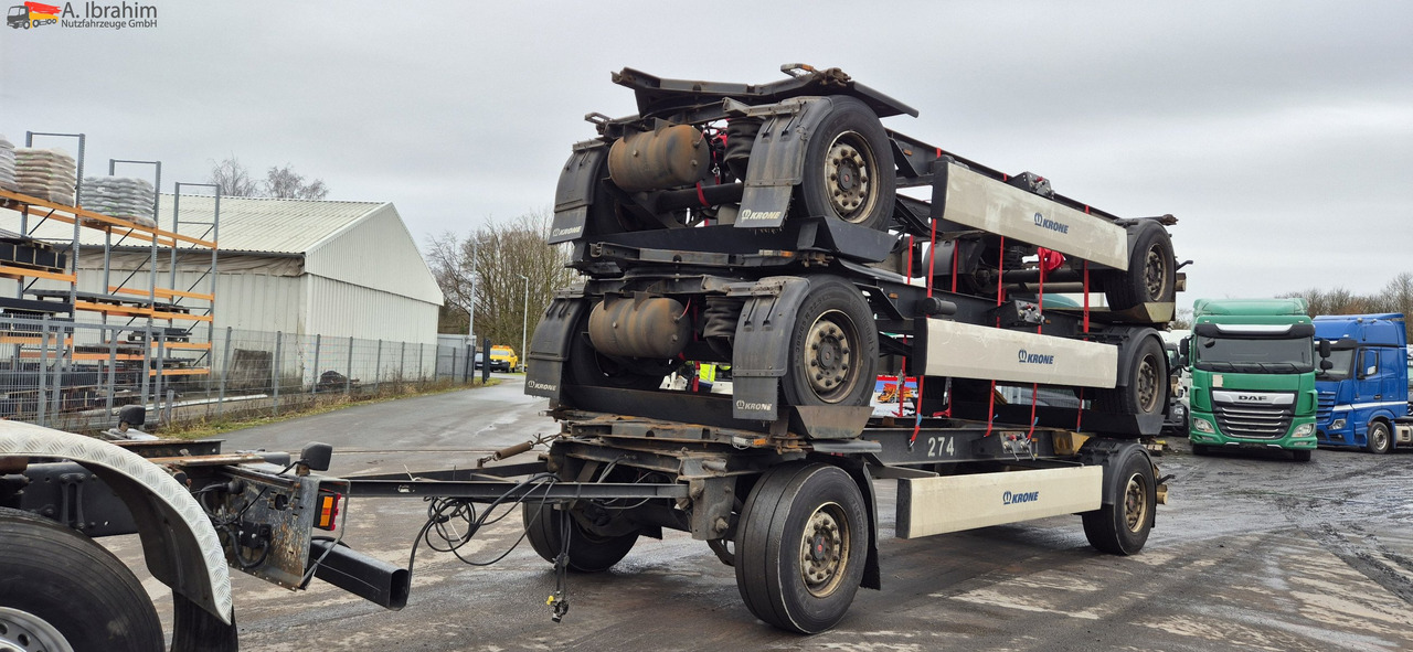 Krone AZ 3x vorhanden SAF Achsen, fertig gestapelt - Прицеп-контейнеровоз/ Сменный кузов: фото 5 Krone AZ 3x vorhanden SAF Achsen, fertig gestapelt - Прицеп-контейнеровоз/ Сменный кузов: фото 5