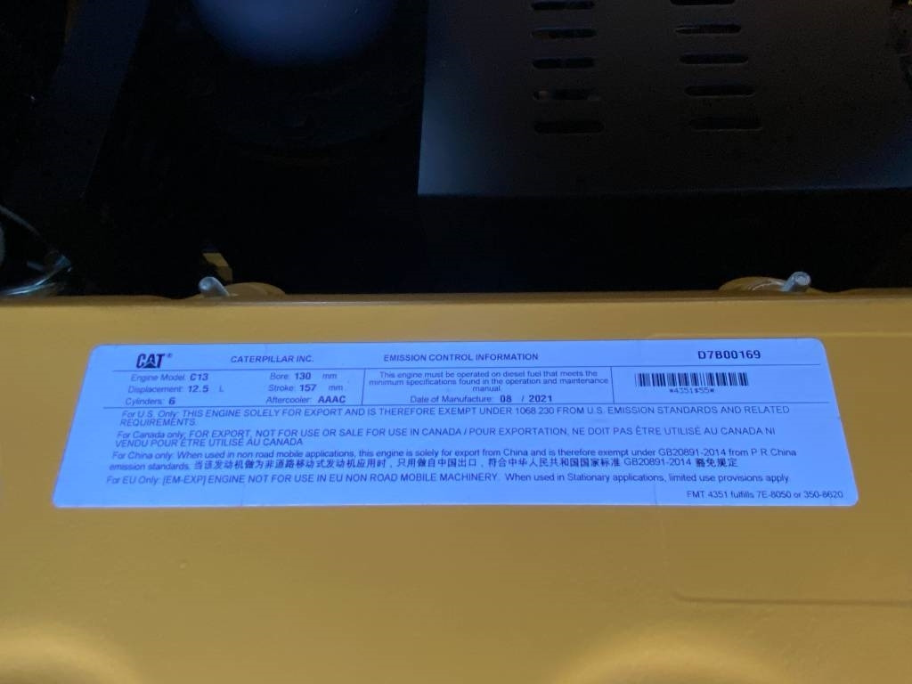 Новый Электрогенератор CAT DE500GC - 500 kVA Stand-by Generator - DPX-18220: фото 19