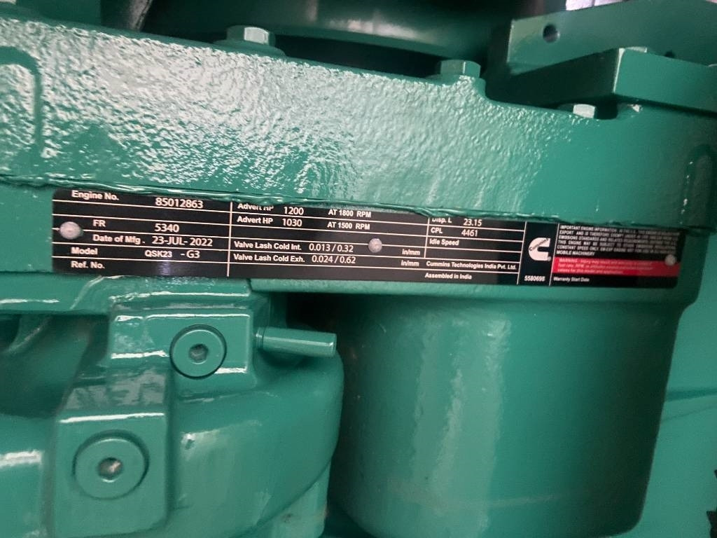 Cummins C900D5 - 900 kVA Open Genset - DPX-18527-O  в лизинг Cummins C900D5 - 900 kVA Open Genset - DPX-18527-O: фото 7