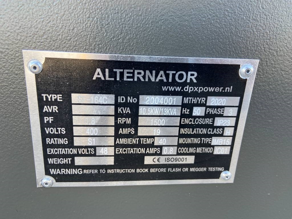 DPX SF-164C - 13 kVA Alternator - DPX-33801 - Электрогенератор: фото 4 DPX SF-164C - 13 kVA Alternator - DPX-33801 - Электрогенератор: фото 4