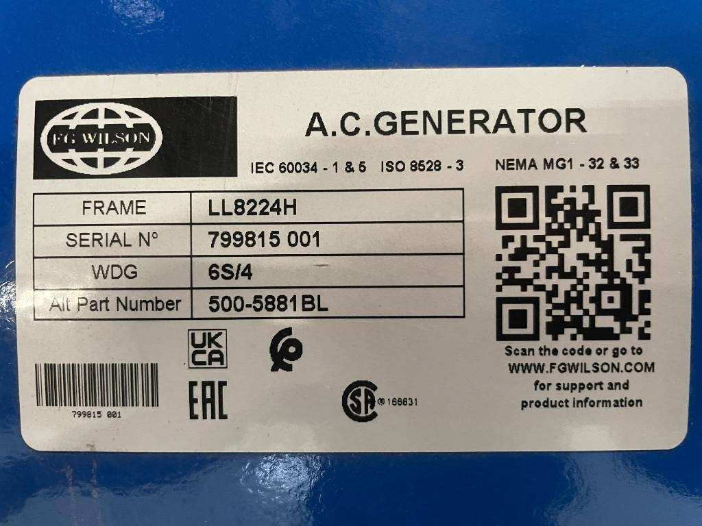 Электрогенератор FG Wilson P1250-1 - 1250 kVA Surplus Genset - DPX-25089: фото 14 Электрогенератор FG Wilson P1250-1 - 1250 kVA Surplus Genset - DPX-25089: фото 14